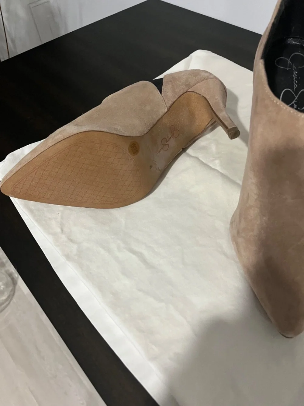 Suede ankle booties Jessica Simpson